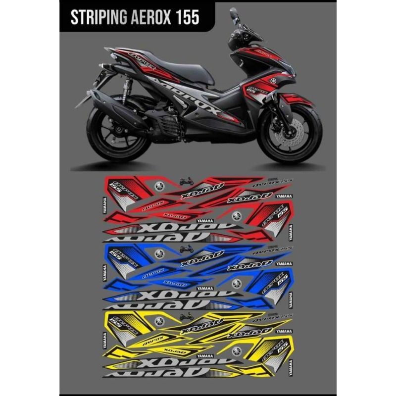 Dải Nhãn Dán Biến Thể Yamaha aerox 155 Đồ Họa