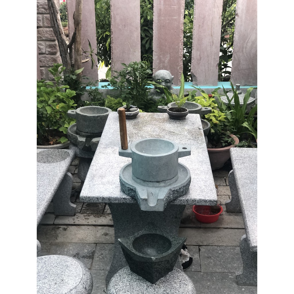 Cối Xoay Bột Đá Xanh mẫu mới DK20cm