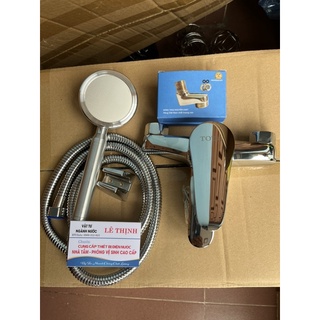 Bộ sen tắm TT001 kèm dây bát cao cấp hàng đồng