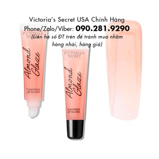 (27) Son bóng cao cấp Almond Glaze, Lip Gloss, mùi hạnh nhân quyến rũ - Hàng nhập Victoria's Secret USA