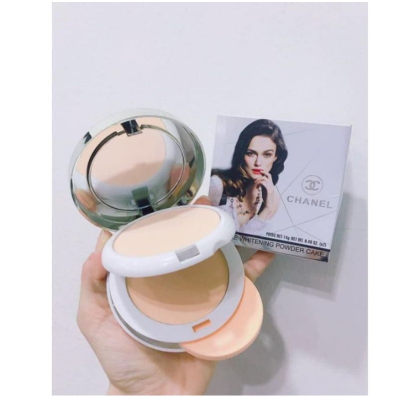 Phấn phủ chanel 2 tầng kèm bông phấn | BigBuy360 - bigbuy360.vn