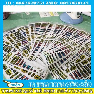 (Siêu Rẻ) Tem tấm logo Crom 7 màu dán trang trí