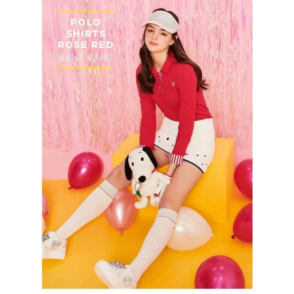 Áo polo golf snoopy Nữ xuất dư xịn VNXK