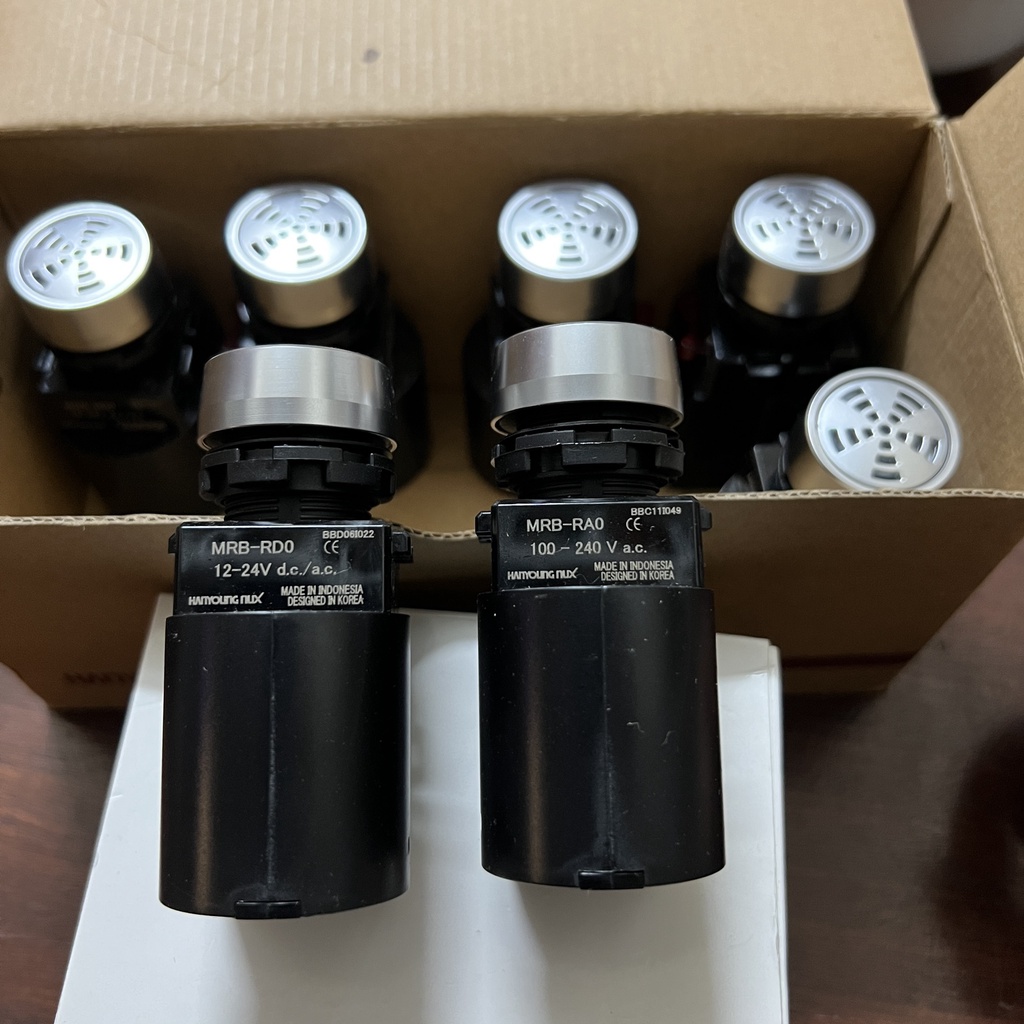 Còi Báo Tủ Điện Hanyoung MRB-RD0 24V, MRB-RA0 220V, Còi Báo Hiệu Hanyoung Phi 22