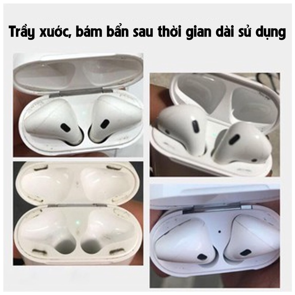 Miếng dán bảo vệ tai nghe kim loại mạ vàng siêu mỏng chống bụi cho phụ kiện tai nghe bluetooth inpods i12, Airpods 1, 2