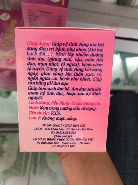 Bột Ngâm Phụ Khoa ÔN NỮ VƯƠNG Hộp 20 Gói