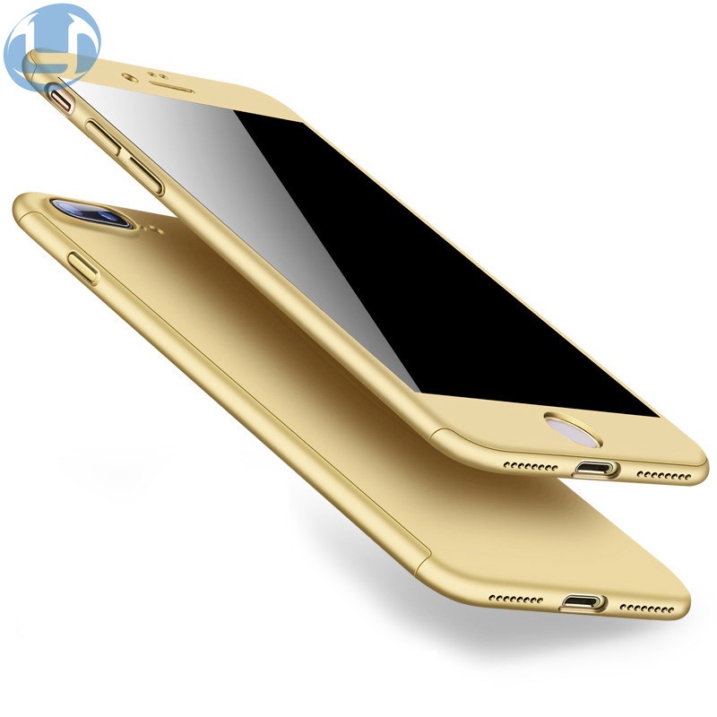 Ốp Điện Thoại Mặt Kính Bảo Vệ 360 Độ Cho iphone 7 6 6s 8 plus 5 5s se se 2020