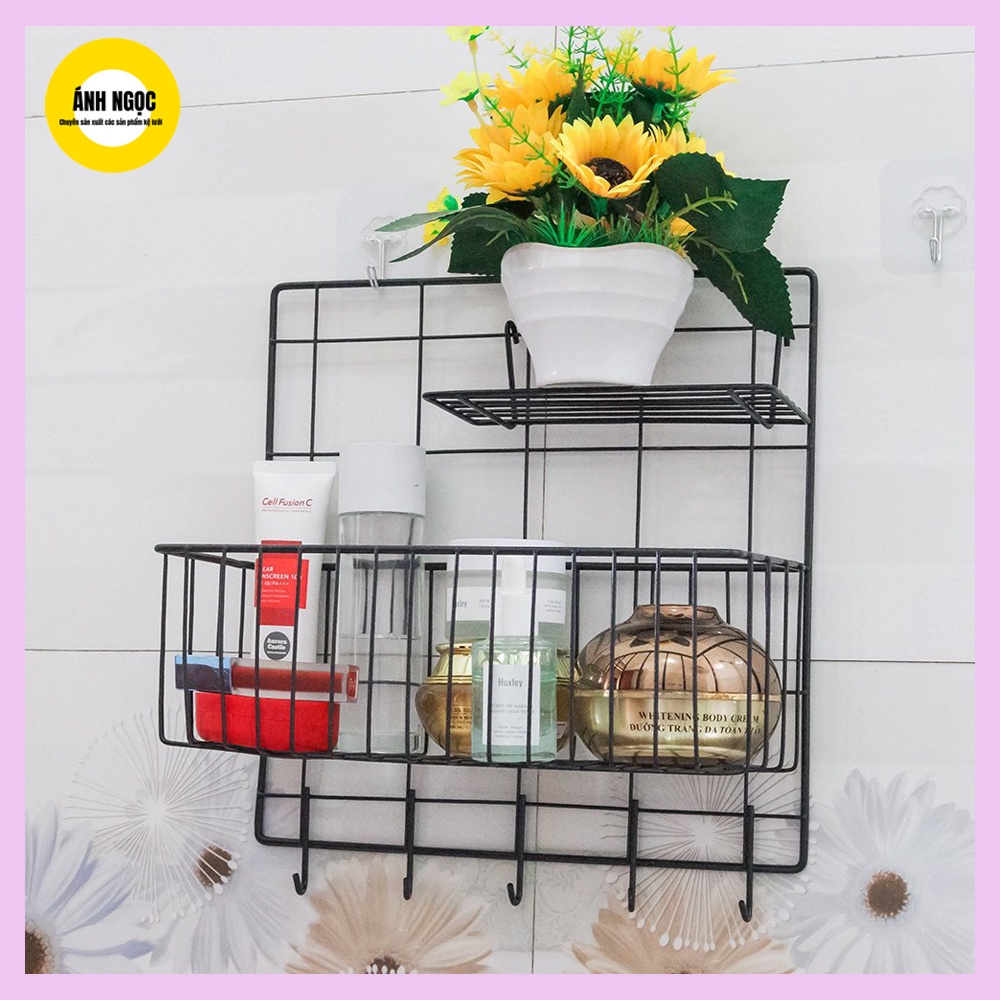 Giỏ treo tường đa năng để đồ dùng đa năng phòng tắm, phòng ngủ, nhà bếp tiện lợi, bền đẹp