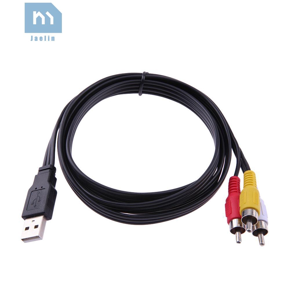 Dây Cáp Chuyển Đổi Từ Giác Cắm 1.5m 5ft Usb Sang 3 Rca Av A / V Tv