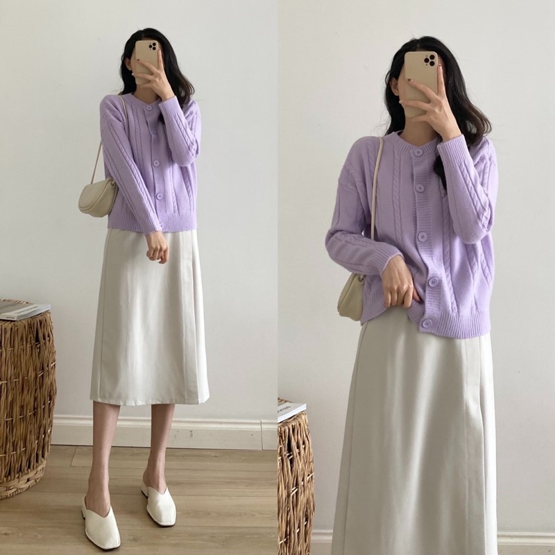 Áo cardigan len vặn thừng _ A0341 | BigBuy360 - bigbuy360.vn