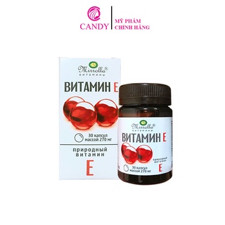 Viên uống Vitamin E Đỏ Mirrolla 270mg của Nga