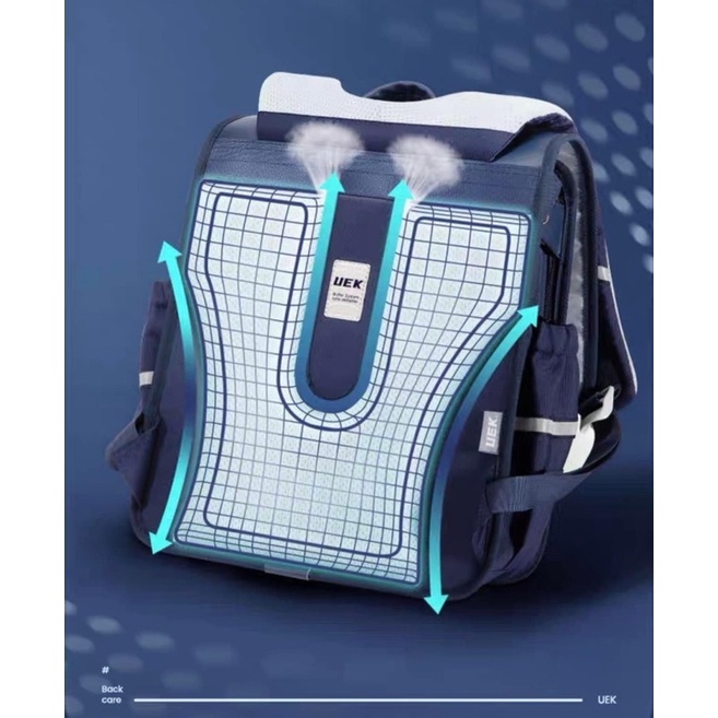 BALO UEK DA CHO BÉ TIỂU HỌC TẶNG KÈM HỘP BÚT DA