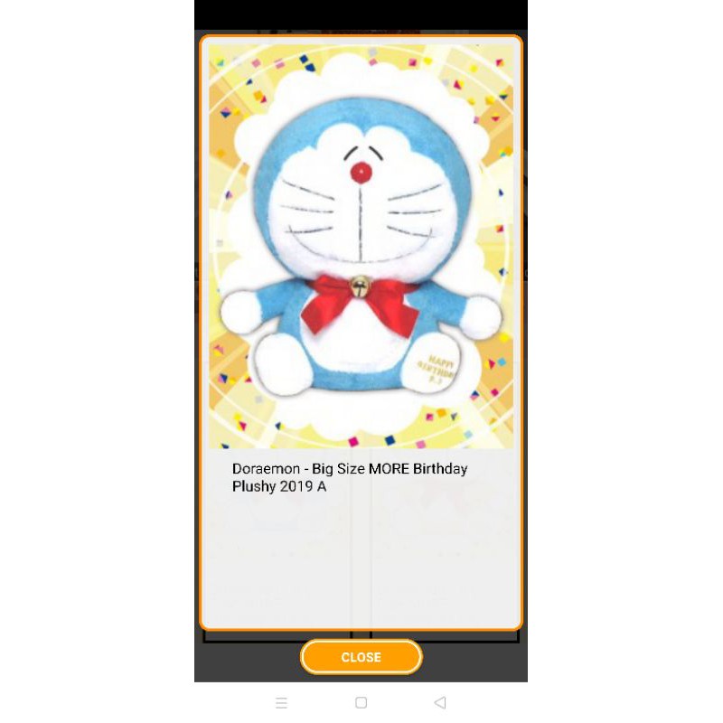 Gấu bông Doraemon Happy Birthday big sz Toreba Nhật Bản