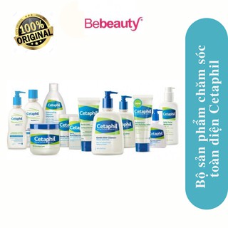 Bộ Sản phẩm chăm sóc da Cetaphil Chính Hãng - Sữa rửa mặt Dịu Nhẹ, Kem Dưỡng Ẩm Face & Body, Chống Nắng Face