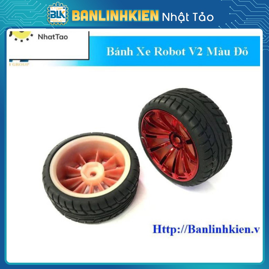 [Sale] Bánh Xe Robot V2 Màu Đỏ