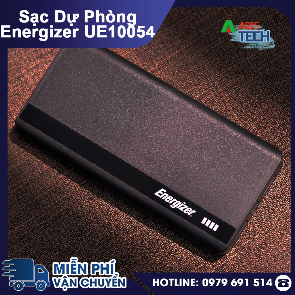 Sạc Dự Phòng Energizer UE10054 10,000mAh | Xạc Đa Thiết Bị | Bảo Hành 24 Tháng