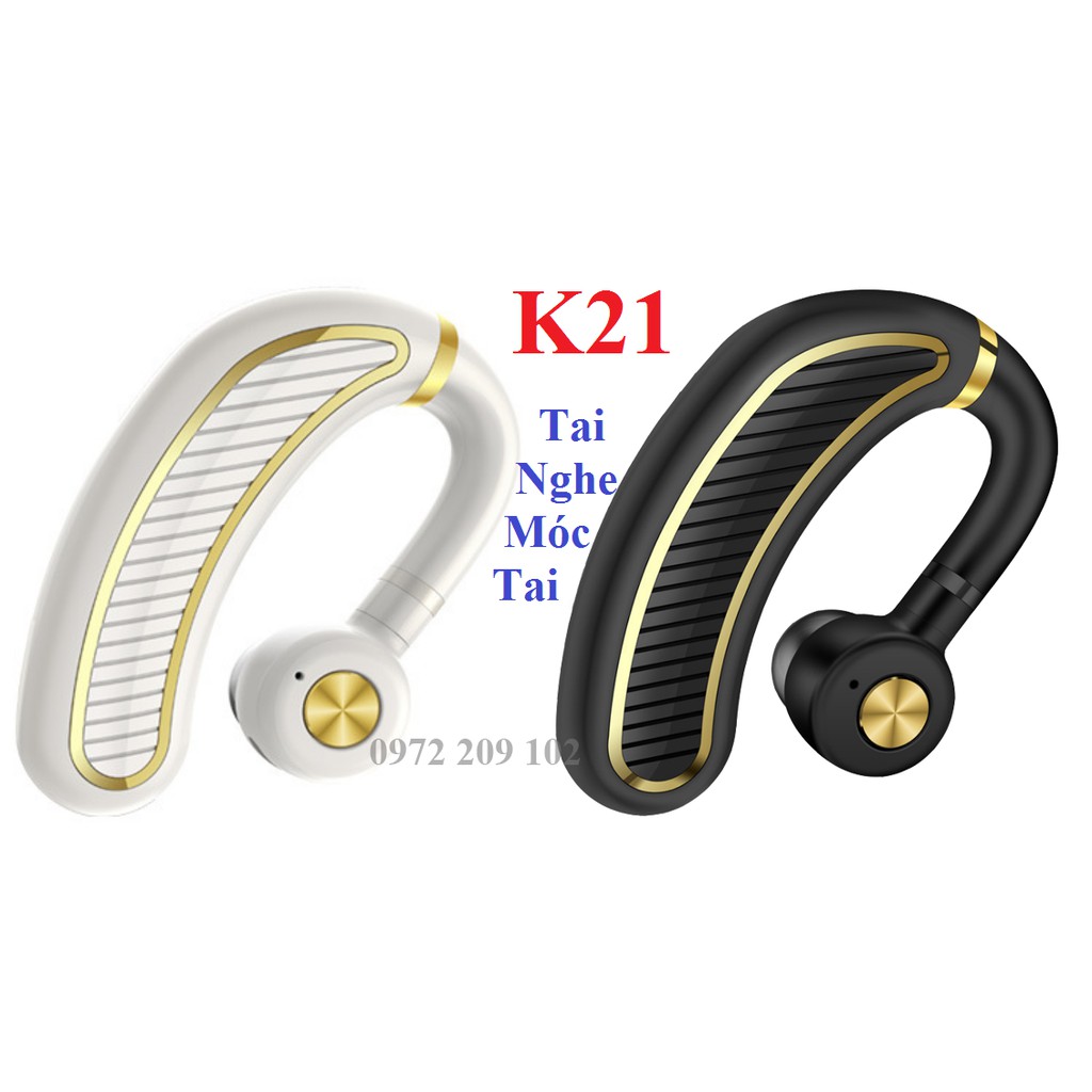 Tai Nghe Bluetooth Cao Cấp K21 - Tai Phone Móc Tai Không Dây