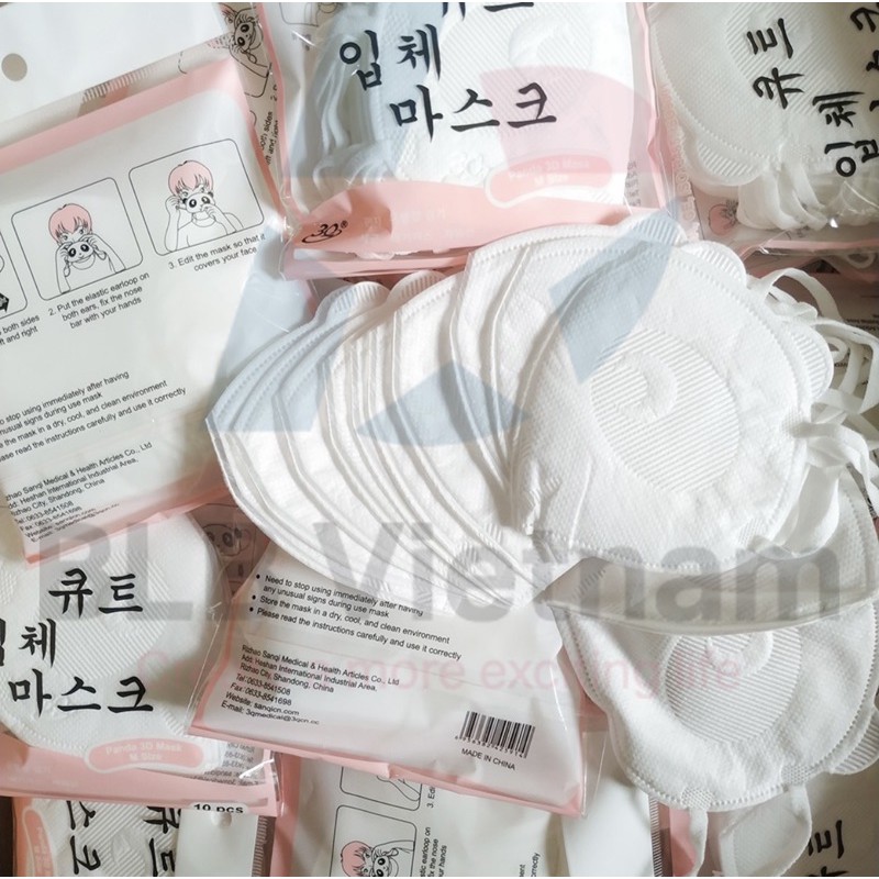 [Mua 1 combo Tặng 1 ] 10 KHẨU TRANG GẤU PANDA DÀNH CHO BÉ CÓ KHÁNG KHUẨN | BigBuy360 - bigbuy360.vn