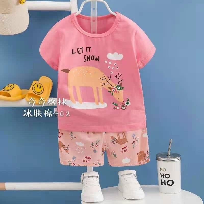 BỘ XUẤT HÀN CỘC TAY BÉ GÁI SIZE NHÍ 9-15kg