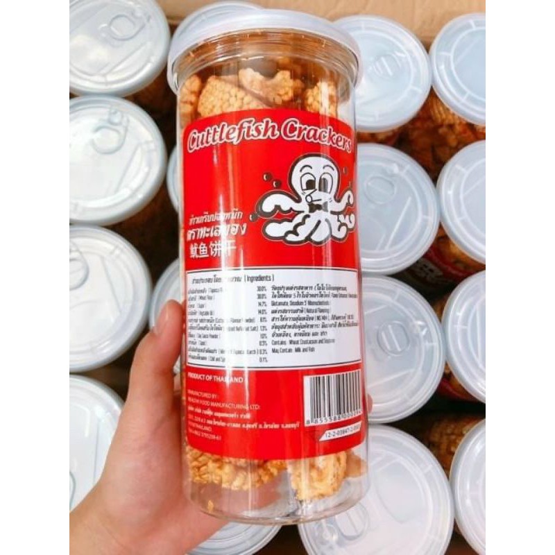 Bánh Snack Mực Thái Lan Lon 150Gram [FREE SHIP] TỪ ĐƠN 50K, [Loại Đặc Biệt] Hàng ngon nhà làm