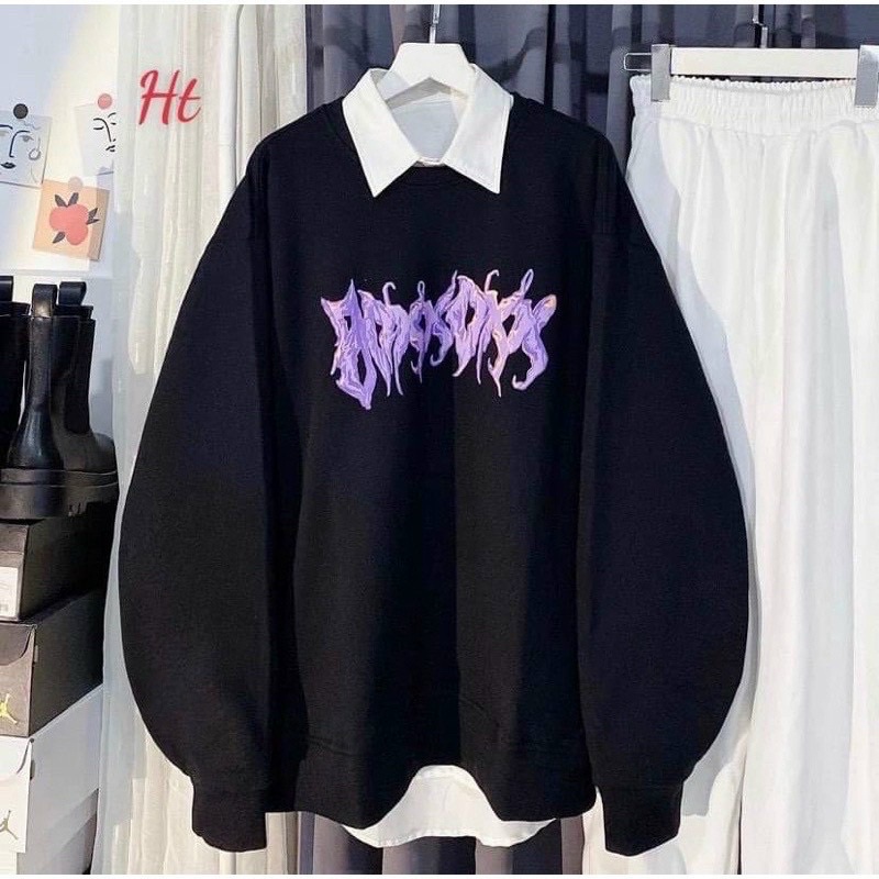 Áo sweater cổ tròn nam nữ dài tay form rộng UNISEX in số chất dày dặn, phong cách ulzzang Hàn Quốc siêu xinh hàng đẹp