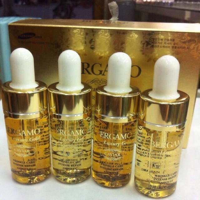 Serum Bergamo Luxury Gold Collagen & Caviar 13ml Hàn Quốc