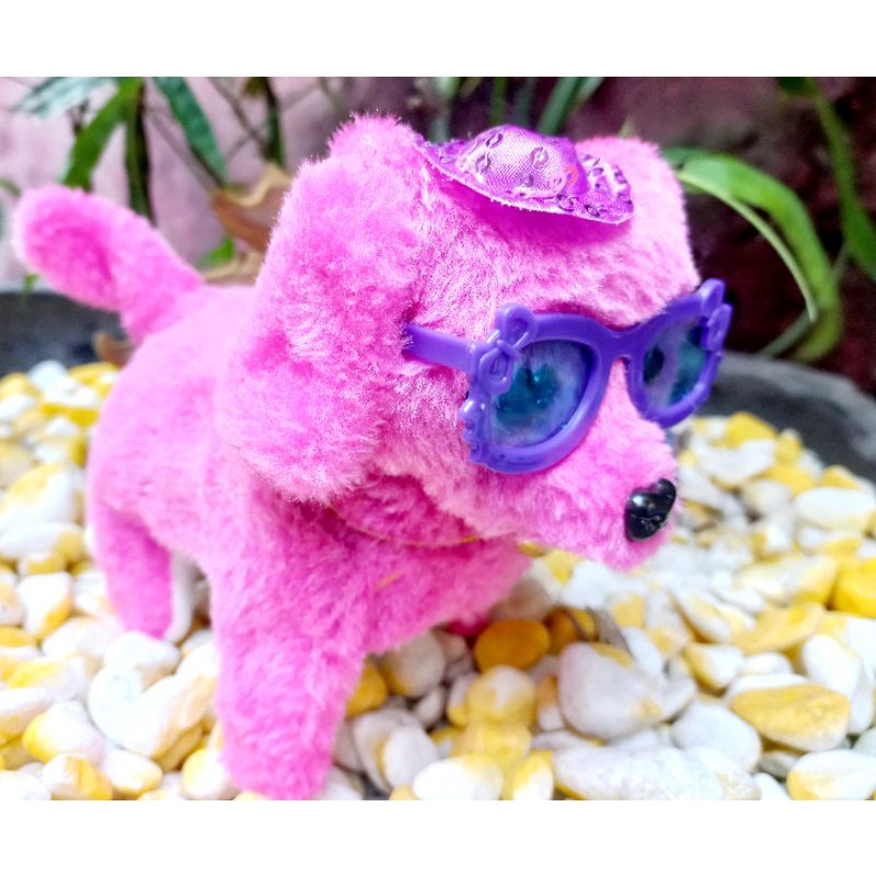 Đồ chơi chó bông biết đi, kêu chạy pin nhiều mẫu