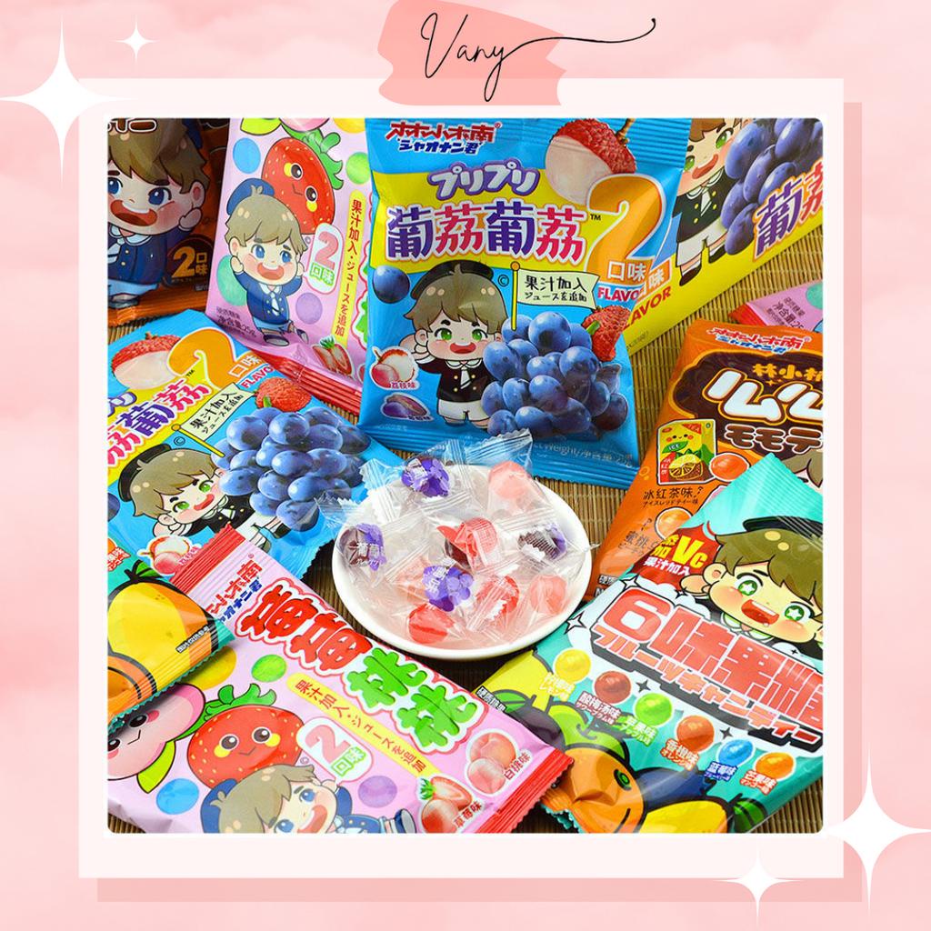 Kẹo Cứng Nhiều Vị Mix Trái Cây Trà Ô Long Trà Đào 5 Loại Ăn Vặt