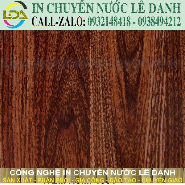 Màng film in chuyển nước vân gỗ LDW022 - 0.5x4m