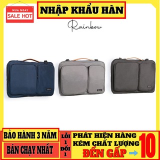[CANVAS CAO CẤP] Túi chống sốc Laptop/ Macbook Canvas chính hãng Rainbow cao cấp từ 14inch - 15.6inch RBUCBG 001