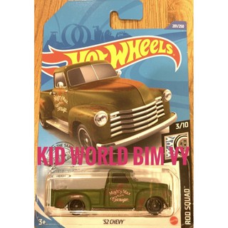 freeship Xe mô hình Hot Wheels basic Bán tải '52 Chevy GHG01.