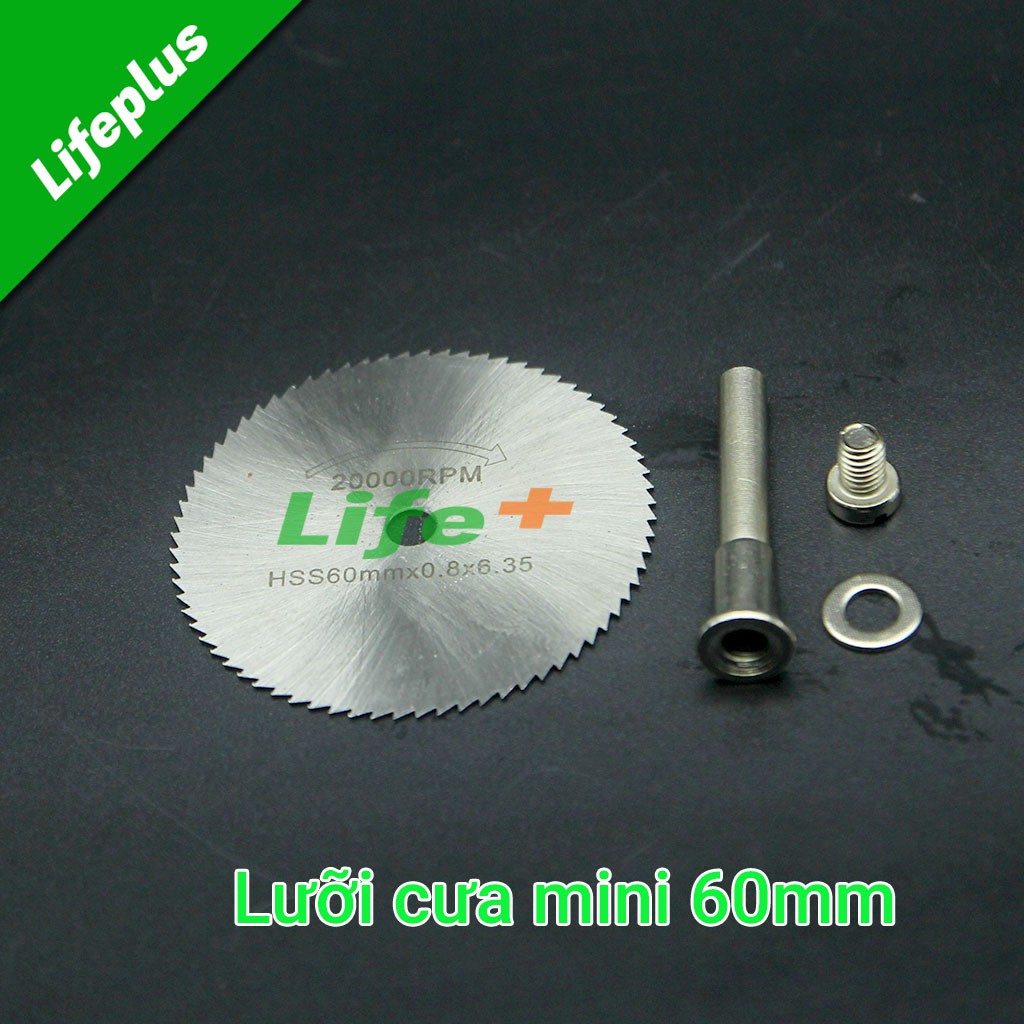 Lưỡi cưa mini Φ60 mm và thanh nối 6mm