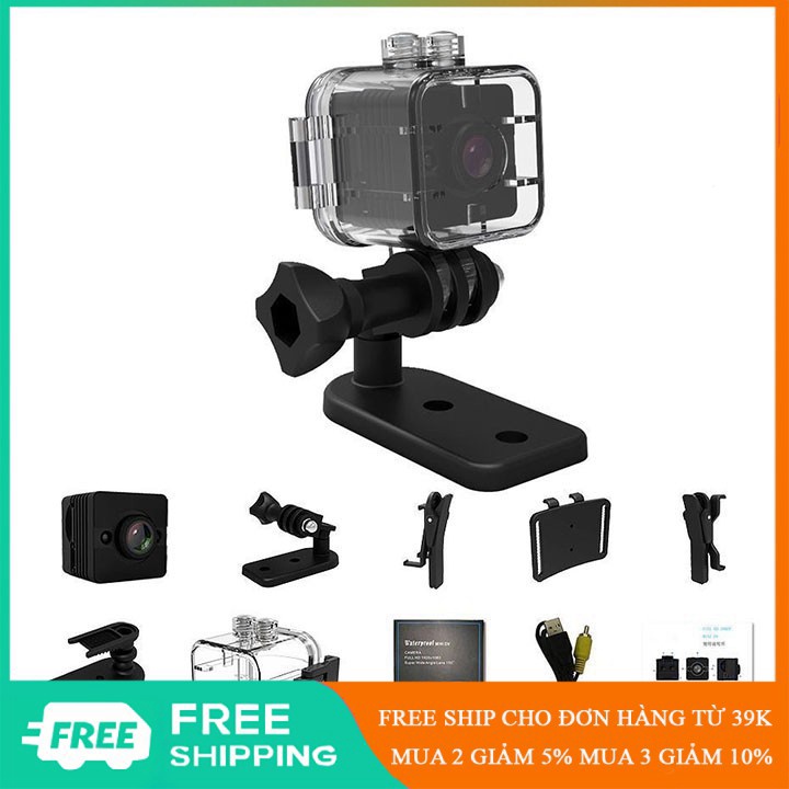 Xả kho - Camera thể thao mini ống kính nhiều lớp góc rộng 155 độ - KTQ