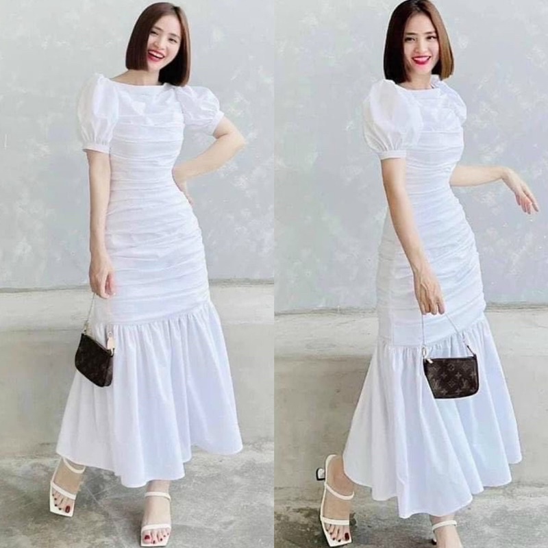 ĐẦM XẾP PLI ĐUÔI CÁ (KÈM VIDEO HÌNH THẬT)