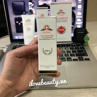 Kem dưỡng ẩm chống lão hoá từ EGF và bột ngọc trai Dr. Satin