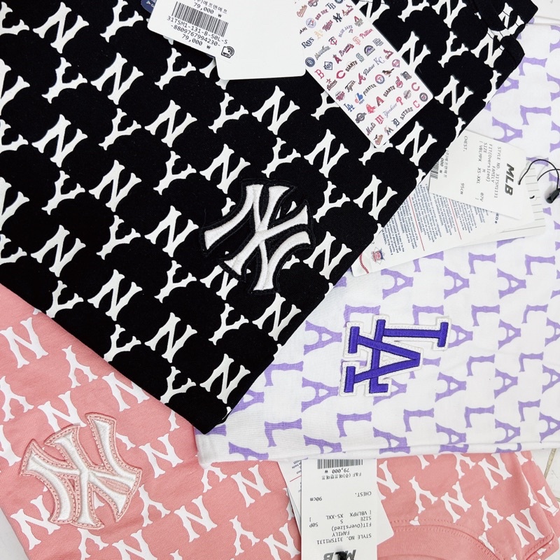 Áo Thun MLB Monogram All-Over Overfit New York Yankees
