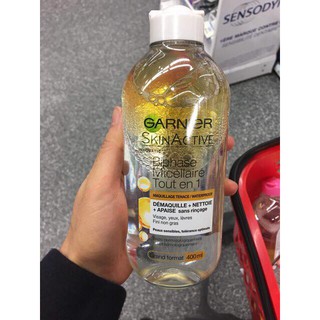 (Đủ bill) Tẩy trang Garnier 400ml nội địa Pháp
