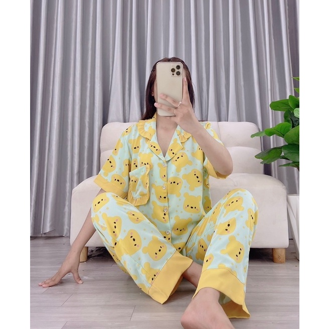 đồ mặc nhà pijama mango bigsize 60kg đến 85kg kèm video thật