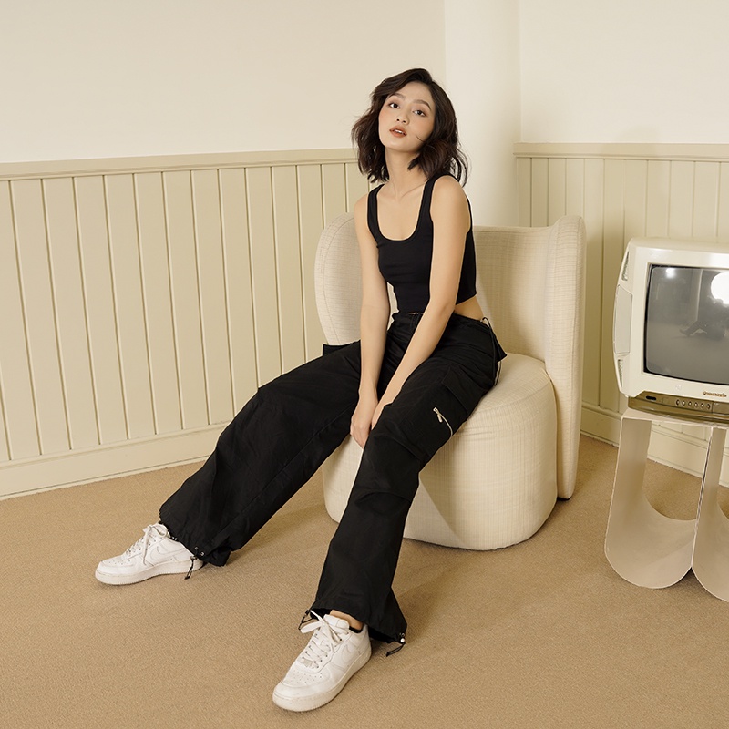 Áo 2 Dây Croptop Bản To Nhiều Màu Chất Liệu Cotton Co Giãn 4 Chiều Siêu Thoáng Mát 2AM
