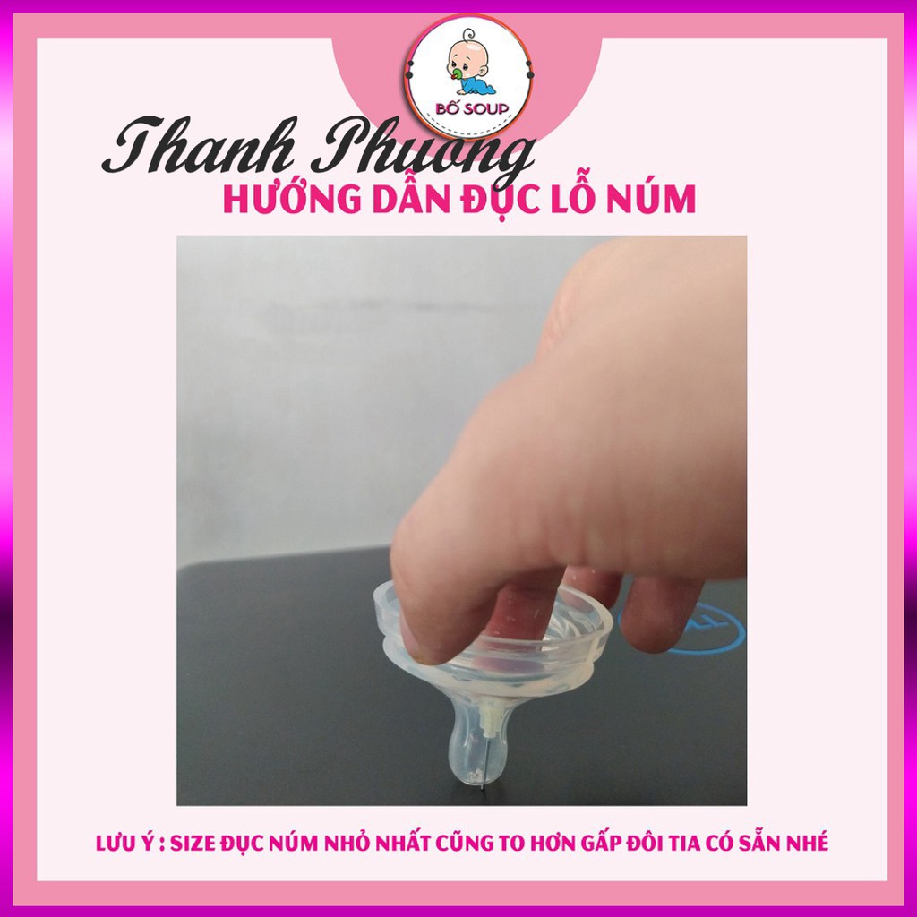 { SALE221 } Dập Lỗ Núm Ti Thay Thế Cho Đục Lỗ Farlin Có Thể Đục Được Đa Số Các Núm ( Hàng HoT )