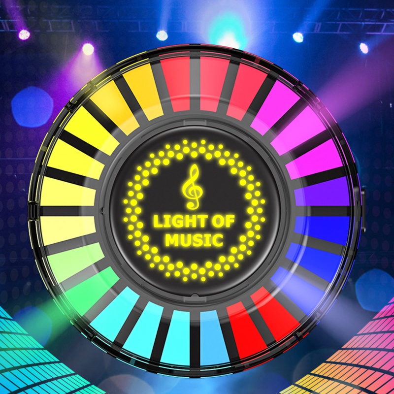 Thiết Bị Nhận Tín Hiệu Âm Thanh Có Đèn LED RGB 24 Bóng Chuyên Dụng Cho Xe Hơi