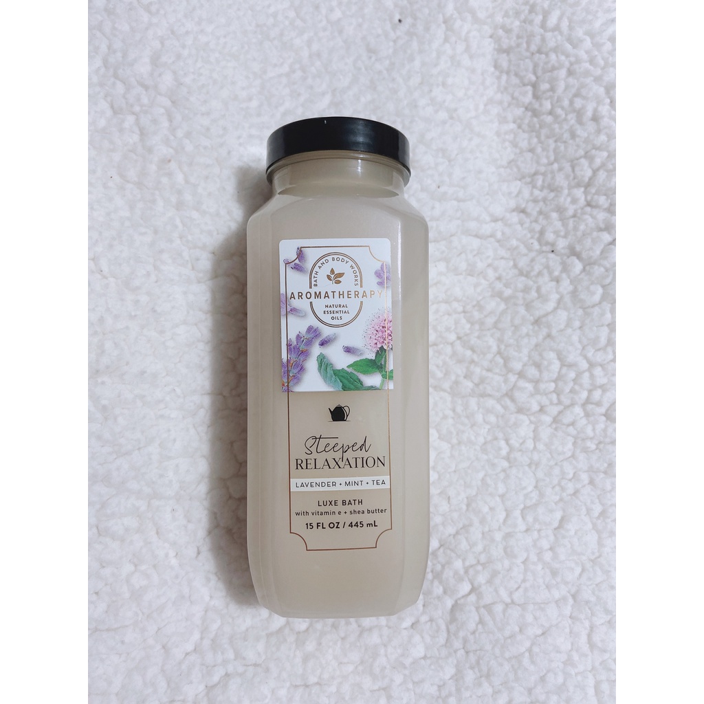 Aromatherapy Eucalyptus Spearmint / Sleep Lavender Vanilla Tắm bồn tắm bong bóng Bath &Body Works Luxe Bubble Bath 445ml