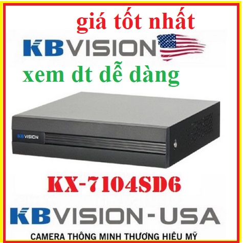 Đầu ghi hình camera 4 kênh kbvision 5 in 1 kx-7104sd6