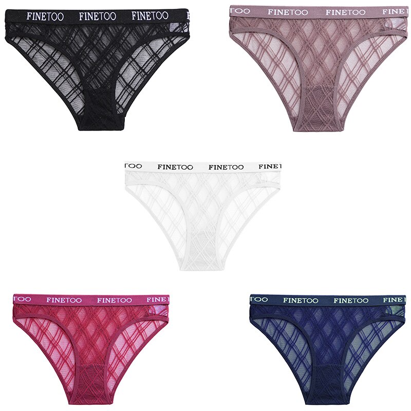 Cute Byte Bộ 3 Quần Lót Nữ Phối Lưới Thoáng Khí Dễ Thương