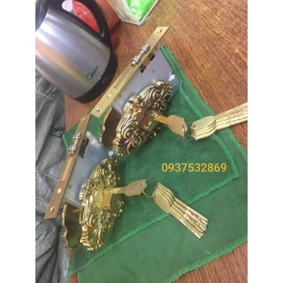 Khóa đồng cửa nhôm, cửa kính, cửa gỗ âm sàn