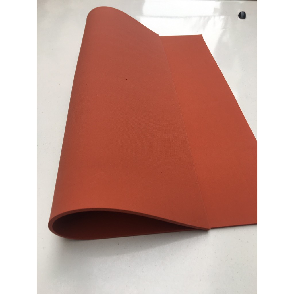 Tấm Silicon Màu Đỏ Dày 3mm Chịu Nhiệt  Nhiều Kích Thước Dùng Cho Máy Ép Nhiệt