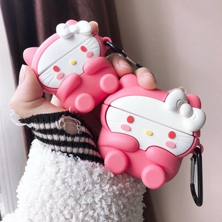 Vỏ bọc hộp sạc tai nghe không dây airpods thiết kế hình hellot kitty
