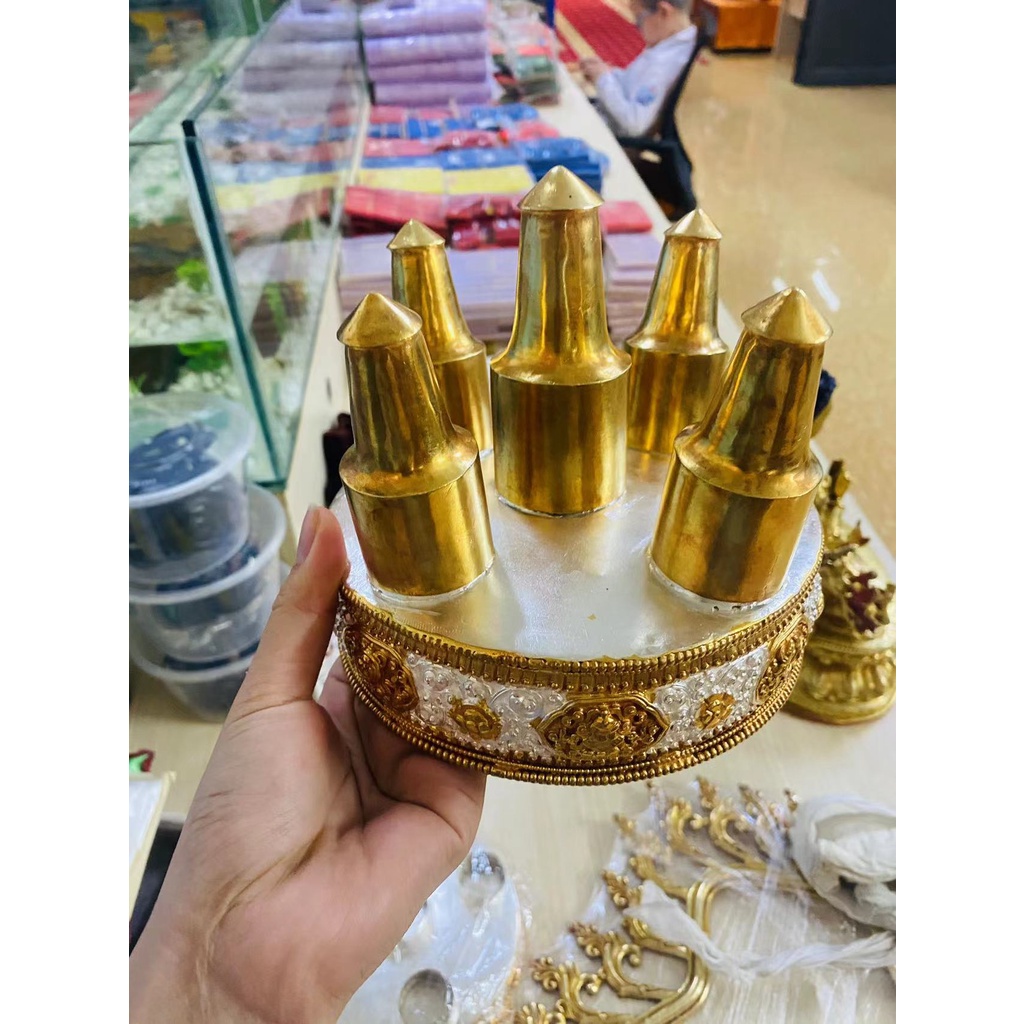 [PBMC]Torma mandala đồng Nepal 15cm (Bộ)