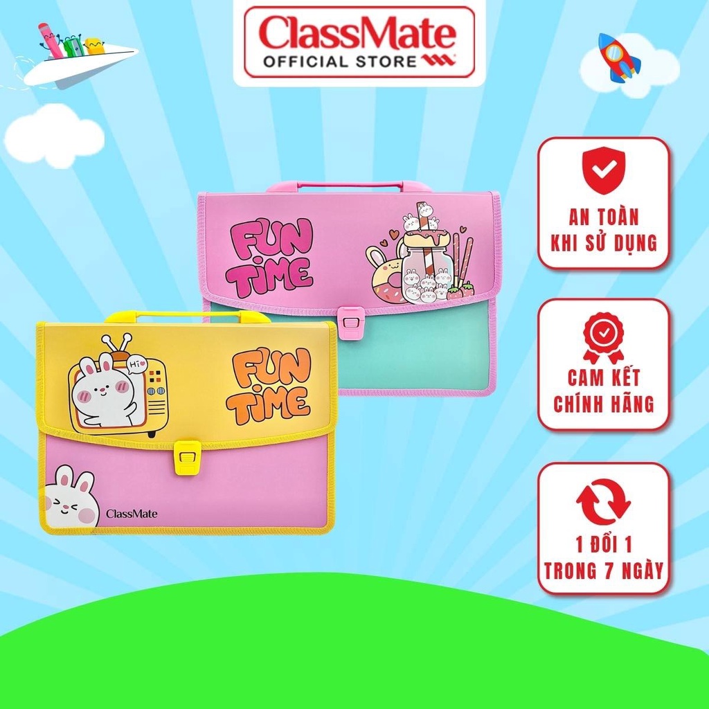 Cặp học thêm 2 ngăn FunTime CLASSMATE CL-SB601 (33x24x8.5cm)