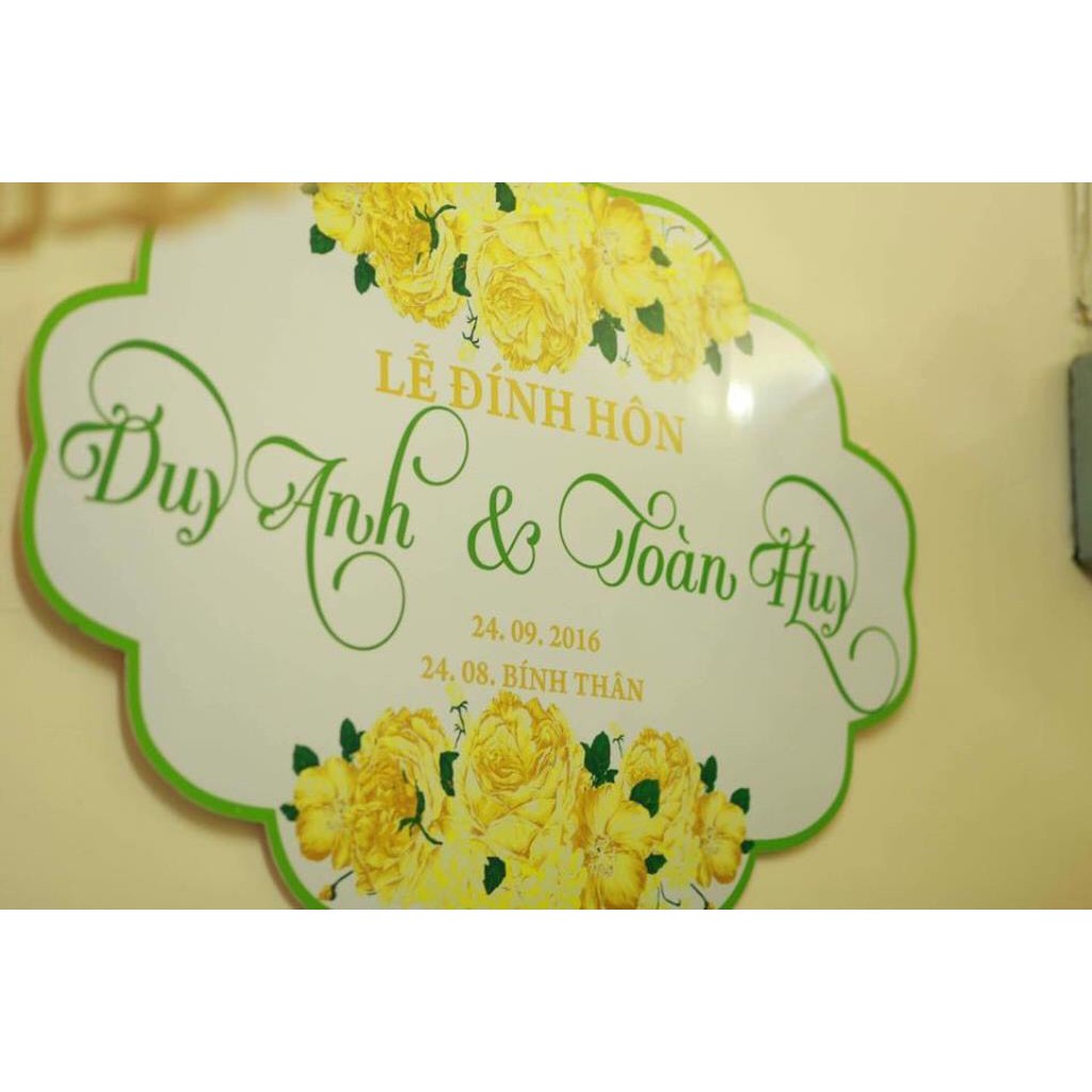 Bảng đám cưới cho cô dâu chú rể giá siêu rẻ - In Bạch Dương